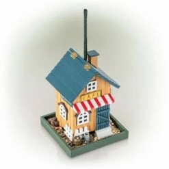 Hot Sale 😍 Alpine Corporation 9" Wood Hanging Outdoor Café Bird Feeder 😉 -Garden Decor Shop unnamed file 12609