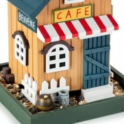 Hot Sale 😍 Alpine Corporation 9" Wood Hanging Outdoor Café Bird Feeder 😉 -Garden Decor Shop unnamed file 12611