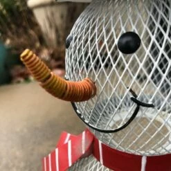 New ⭐ Backyard Expressions 17.7" Steel Snowman Bird Feeder White 🔥 -Garden Decor Shop unnamed file 12619