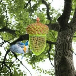 Budget 🎉 Costway Metal Acorn Wild Bird Feeder Outdoor Hanging Food Dispenser for Garden Yard 🔔