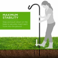 Brand new π― Best Choice Products 65in Set of 4 Shepherd Hooks Outdoor Metal Adjustable Garden Hooks w/ 2-Prong Base Black 𧨠11 Brand new π― Best Choice Products 65in Set of 4 Shepherd Hooks Outdoor Metal Adjustable Garden Hooks w/ 2-Prong Base Black 𧨠-Garden Decor Shop unnamed file 12635