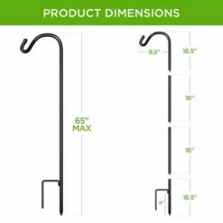 Brand new π― Best Choice Products 65in Set of 4 Shepherd Hooks Outdoor Metal Adjustable Garden Hooks w/ 2-Prong Base Black 𧨠13 Brand new π― Best Choice Products 65in Set of 4 Shepherd Hooks Outdoor Metal Adjustable Garden Hooks w/ 2-Prong Base Black 𧨠-Garden Decor Shop unnamed file 12637