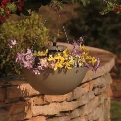 New ⌛ 8" 3-in-1 Polyresin Fountain Planter and Bird Feeder Taupe - Bernini ⭐ -Garden Decor Shop unnamed file 12646