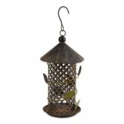 Best Sale π Zingz & Thingz Zingz & Thingz 17.5" Iron Leaf Bird Feeder Green/Brown π§¨