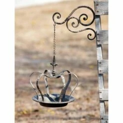 Brand new β Park Hill Collection Hanging Crown Bird Feeder with Metal Wall Bracket π