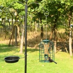 New 🎁 Costway Squirrel-proof Caged Tube Wild Bird Feeder Outdoor Metal Seed Guard Deterrent 👍 -Garden Decor Shop unnamed file 12709
