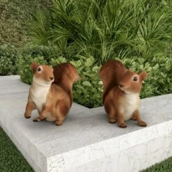 Cheap 🥰 Nature Spring Resin Squirrel Garden Statues - Outdoor Decor Animal Figurines - Set of 2 🛒 -Garden Decor Shop unnamed file 128