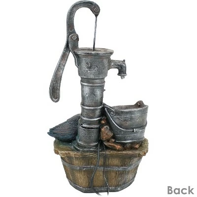 New π Sunnydaze Decor Sunnydaze 30"H Electric Polyresin Rustic Pump and Barrel Mother Duck and Ducklings Outdoor Fountain with LED Lights π 11 New π Sunnydaze Decor Sunnydaze 30"H Electric Polyresin Rustic Pump and Barrel Mother Duck and Ducklings Outdoor Fountain with LED Lights π - Image 10