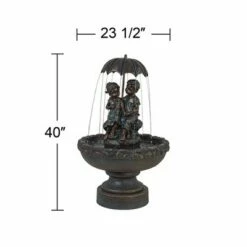 New π John Timberland Boy and Girl Under Umbrella Outdoor Water Fountain 40" High Copper Green Bronze Patio Deck Home Lawn Porch House π 16 New π John Timberland Boy and Girl Under Umbrella Outdoor Water Fountain 40" High Copper Green Bronze Patio Deck Home Lawn Porch House π -Garden Decor Shop unnamed file 12823