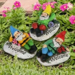 Best Pirce 🎁 Resin Welcome Gnome Garden Stones - Exhart 😉