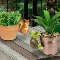 Coupon 😍 Resin Animal Pot Hanger Set - Exhart ❤️