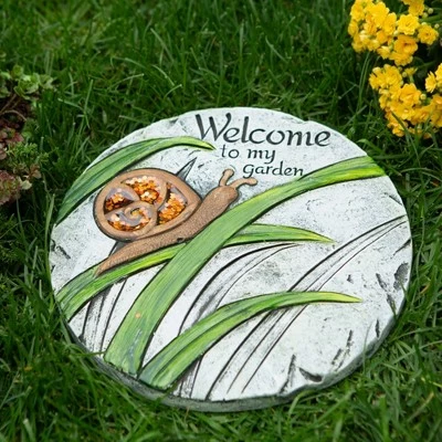 Best Sale π Zingz & Thingz Zingz & Thingz Cement "Welcome to My Garden" Stepping Stone β€οΈ 5 Best Sale π Zingz & Thingz Zingz & Thingz Cement "Welcome to My Garden" Stepping Stone β€οΈ - Image 3