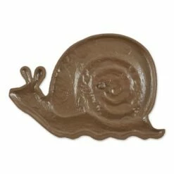 Flash Sale 👏 Zingz & Thingz Zingz & Thingz Cast Iron Snail Stepping Stone Brown 😀