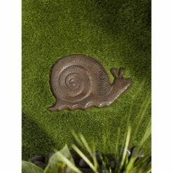 Flash Sale 👏 Zingz & Thingz Zingz & Thingz Cast Iron Snail Stepping Stone Brown 😀 -Garden Decor Shop unnamed file 12951