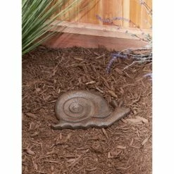 Flash Sale 👏 Zingz & Thingz Zingz & Thingz Cast Iron Snail Stepping Stone Brown 😀 -Garden Decor Shop unnamed file 12952