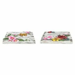 Flash Sale 🔥 Northlight Set of 2 Love Blooms and Welcome Friends Floral Outdoor Garden Stones 7" 🥰 -Garden Decor Shop unnamed file 12960