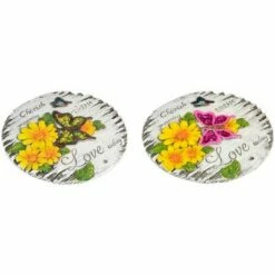 Best reviews of 🎁 Northlight Set of 2 "Love Today" Outdoor Floral Garden Stones 10" ⌛ -Garden Decor Shop unnamed file 12964