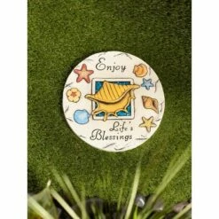 Outlet 🔔 Zingz & Thingz Zingz & Thingz Cement "Enjoy Life's Blessings" Stepping Stone 🔥 -Garden Decor Shop unnamed file 12983