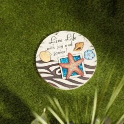 Best reviews of 🧨 Zingz & Thingz Zingz & Thingz Concrete "Live Life with Joy and Passion!" Stepping Stone 🎁 -Garden Decor Shop unnamed file 13006