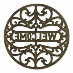 Best Sale ⌛ Zingz & Thingz Zingz & Thingz Cast Iron Welcome Stepping Stone Brown 🥰 -Garden Decor Shop unnamed file 13009