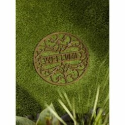 Best Sale ⌛ Zingz & Thingz Zingz & Thingz Cast Iron Welcome Stepping Stone Brown 🥰 -Garden Decor Shop unnamed file 13011