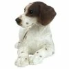 Brand new 😍 Design Toscano Brown & White Pointer Puppy 🐕 Dog Statue - White 😍