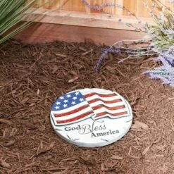 New ✔️ Zingz & Thingz Zingz & Thingz Cement "God Bless America" Stepping Stone 🌟 -Garden Decor Shop unnamed file 13020