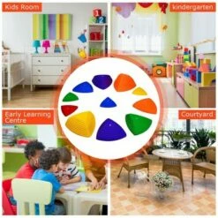 Best Pirce 😍 Costway 11pcs Kids Balance Stepping Stones w/ Non-Slip Bottom Indoor & Outdoor Toy ✨ -Garden Decor Shop unnamed file 13065