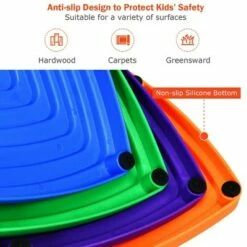 Best Pirce 😍 Costway 11pcs Kids Balance Stepping Stones w/ Non-Slip Bottom Indoor & Outdoor Toy ✨ -Garden Decor Shop unnamed file 13067