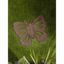 Deals 🧨 Zingz & Thingz Zingz & Thingz Cast Iron Butterfly Stepping Stone Brown 👍 -Garden Decor Shop unnamed file 13072