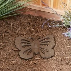 Deals 🧨 Zingz & Thingz Zingz & Thingz Cast Iron Butterfly Stepping Stone Brown 👍 -Garden Decor Shop unnamed file 13073
