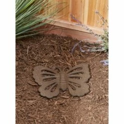 Deals 🧨 Zingz & Thingz Zingz & Thingz Cast Iron Butterfly Stepping Stone Brown 👍 -Garden Decor Shop unnamed file 13074