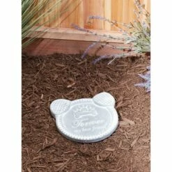Budget 😍 Zingz & Thingz Zingz & Thingz Cement "Forever My Best Friend" 🐶 Dog Memorial Stepping Stone Gray 😀 -Garden Decor Shop unnamed file 13093