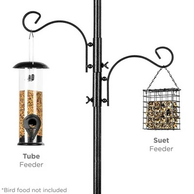 Brand new β€οΈ Best Choice Products 91in 4-Hook Bird Feeding Station, Steel Multi-Feeder Stand w/ 2 Feeders, Tray, Bird Bath π 3 Brand new β€οΈ Best Choice Products 91in 4-Hook Bird Feeding Station, Steel Multi-Feeder Stand w/ 2 Feeders, Tray, Bird Bath π - Image 2