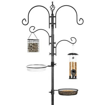 Brand new β€οΈ Best Choice Products 91in 4-Hook Bird Feeding Station, Steel Multi-Feeder Stand w/ 2 Feeders, Tray, Bird Bath π 8 Brand new β€οΈ Best Choice Products 91in 4-Hook Bird Feeding Station, Steel Multi-Feeder Stand w/ 2 Feeders, Tray, Bird Bath π - Image 7