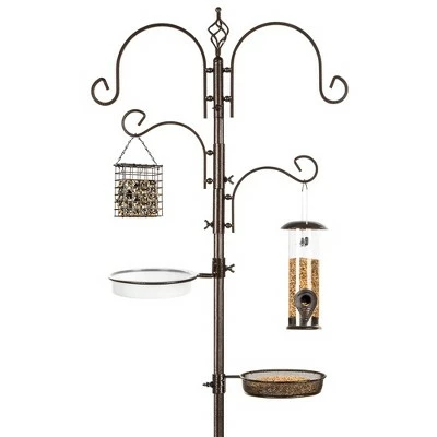 Brand new β€οΈ Best Choice Products 91in 4-Hook Bird Feeding Station, Steel Multi-Feeder Stand w/ 2 Feeders, Tray, Bird Bath π 9 Brand new β€οΈ Best Choice Products 91in 4-Hook Bird Feeding Station, Steel Multi-Feeder Stand w/ 2 Feeders, Tray, Bird Bath π - Image 8