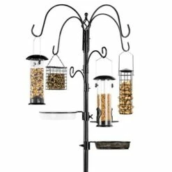 Cheap 🔥 Best Choice Products 89in 6-Hook Bird Feeding Station, Steel Multi-Feeder Stand w/ 4 Feeders, Tray, Bird Bath ✨ -Garden Decor Shop unnamed file 13164