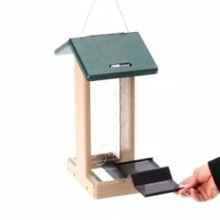 Discount 😉 Birds Choice Whole Peanut Blue Jay Bird Feeder with Green Roof 🎉 -Garden Decor Shop unnamed file 13215
