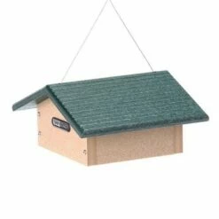 Hot Sale 😉 Birds Choice Single Cake Upside Down Suet Bird Feeder with Green Roof 🧨