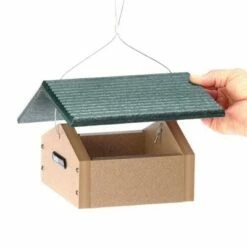 Hot Sale 😉 Birds Choice Single Cake Upside Down Suet Bird Feeder with Green Roof 🧨 -Garden Decor Shop unnamed file 13227