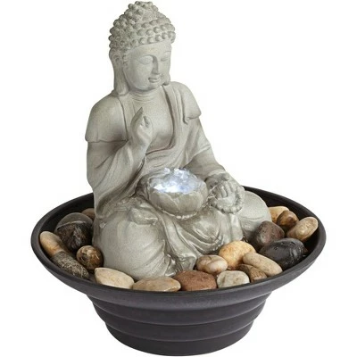 Cheap 𧨠John Timberland Zen Buddha Indoor Tabletop Water Fountain with Light LED 10" High Sitting for Table Desk Office Relaxation π 5 Cheap 𧨠John Timberland Zen Buddha Indoor Tabletop Water Fountain with Light LED 10" High Sitting for Table Desk Office Relaxation π - Image 3