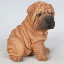 Promo ✔️ HI-LINE GIFT LTD 6" Polyresin Shar Pei Puppy Brown - Hi-Line Gift ⌛ -Garden Decor Shop unnamed file 1335