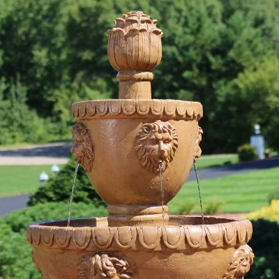 Best reviews of π Sunnydaze Decor Sunnydaze 41"H Electric Fiberglass and Resin 2-Tier Lion Head Outdoor Water Fountain π 9 Best reviews of π Sunnydaze Decor Sunnydaze 41"H Electric Fiberglass and Resin 2-Tier Lion Head Outdoor Water Fountain π - Image 7