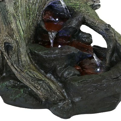 Best Pirce β¨ Sunnydaze Decor Sunnydaze 15"H Electric Polyresin Aged Logs and Flowing Brook Tiered Outdoor Fountain with LED Lights π 13 Best Pirce β¨ Sunnydaze Decor Sunnydaze 15"H Electric Polyresin Aged Logs and Flowing Brook Tiered Outdoor Fountain with LED Lights π - Image 11