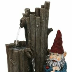 Best deal 🥰 Sunnydaze Decor Sunnydaze 17"H Electric Polyresin Resting Gnome by Tiered Logs Outdoor Water Fountain with LED Light 😉 -Garden Decor Shop unnamed file 13428