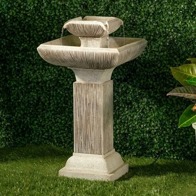 Flash Sale π 25.75" Indoor/Outdoor Willamette Fountain with Water Pump Gray - Alfresco Home LLC π₯° 3 Flash Sale π 25.75" Indoor/Outdoor Willamette Fountain with Water Pump Gray - Alfresco Home LLC π₯°