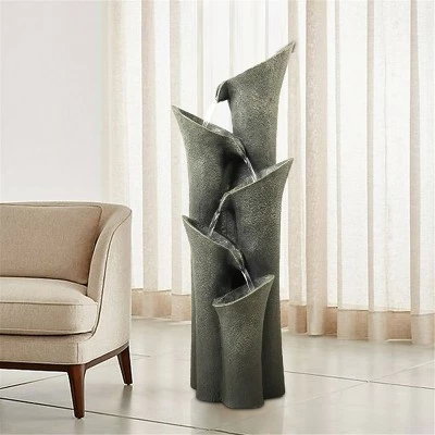 Cheapest π Watnature 39.5" 5-Tier Faux Stone with LED Light Floor Fountain Gray π― 5 Cheapest π Watnature 39.5" 5-Tier Faux Stone with LED Light Floor Fountain Gray π― - Image 3