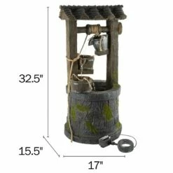 Best reviews of 🎁 Nature Spring 4-Tier Wishing Well Outdoor Fountain With Cascading Waterfall - 32.5" 👏