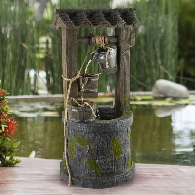 Best reviews of 🎁 Nature Spring 4-Tier Wishing Well Outdoor Fountain With Cascading Waterfall - 32.5" 👏 4 Best reviews of 🎁 Nature Spring 4-Tier Wishing Well Outdoor Fountain With Cascading Waterfall - 32.5" 👏 - Image 2