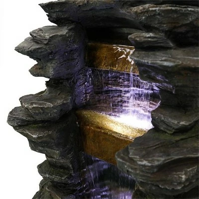 Cheap ⭐ Watnature 40" High Stacked Simulated Rock Cascading Waterfall Fountain Gray 👏 9 Cheap ⭐ Watnature 40" High Stacked Simulated Rock Cascading Waterfall Fountain Gray 👏 - Image 7